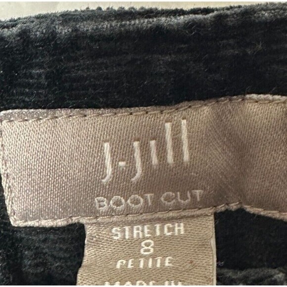 2/$30 J Jill Boot Cut Black Corduroy Casual Pants Size 8P Classic Stretch Preppy - Picture 9 of 13